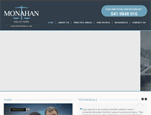 Tablet Screenshot of monahansolicitors.ie